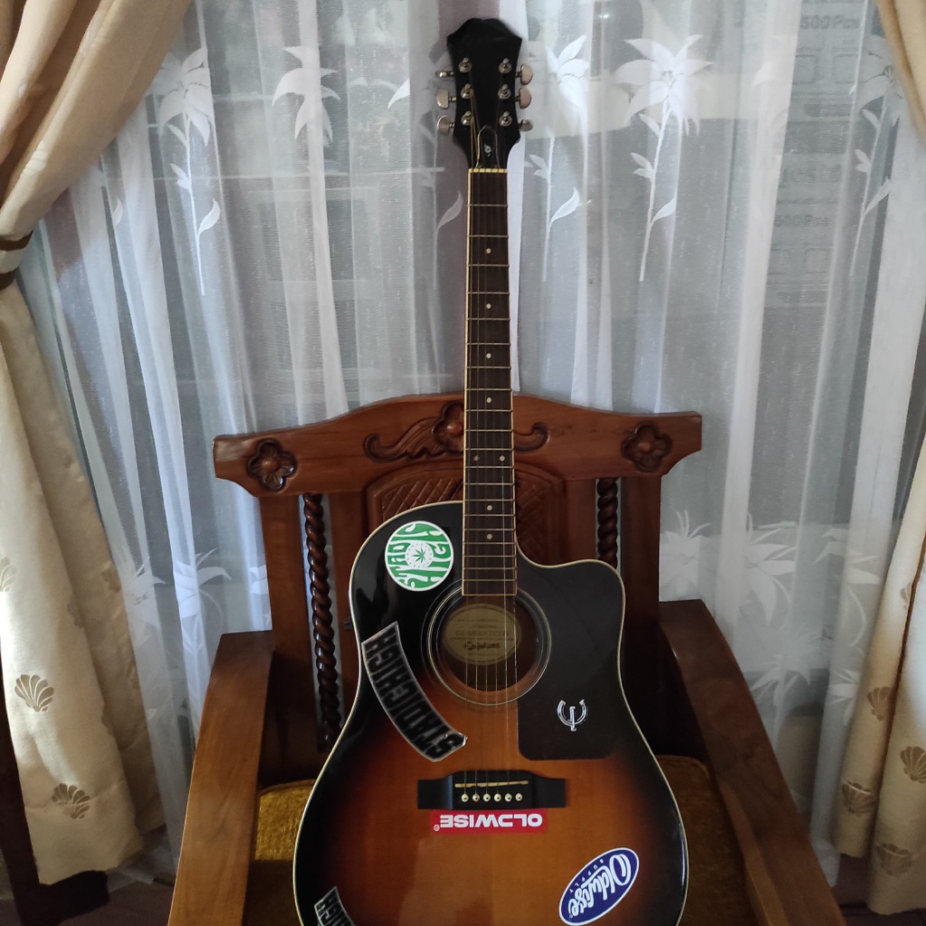 gitar epiphone akustik original