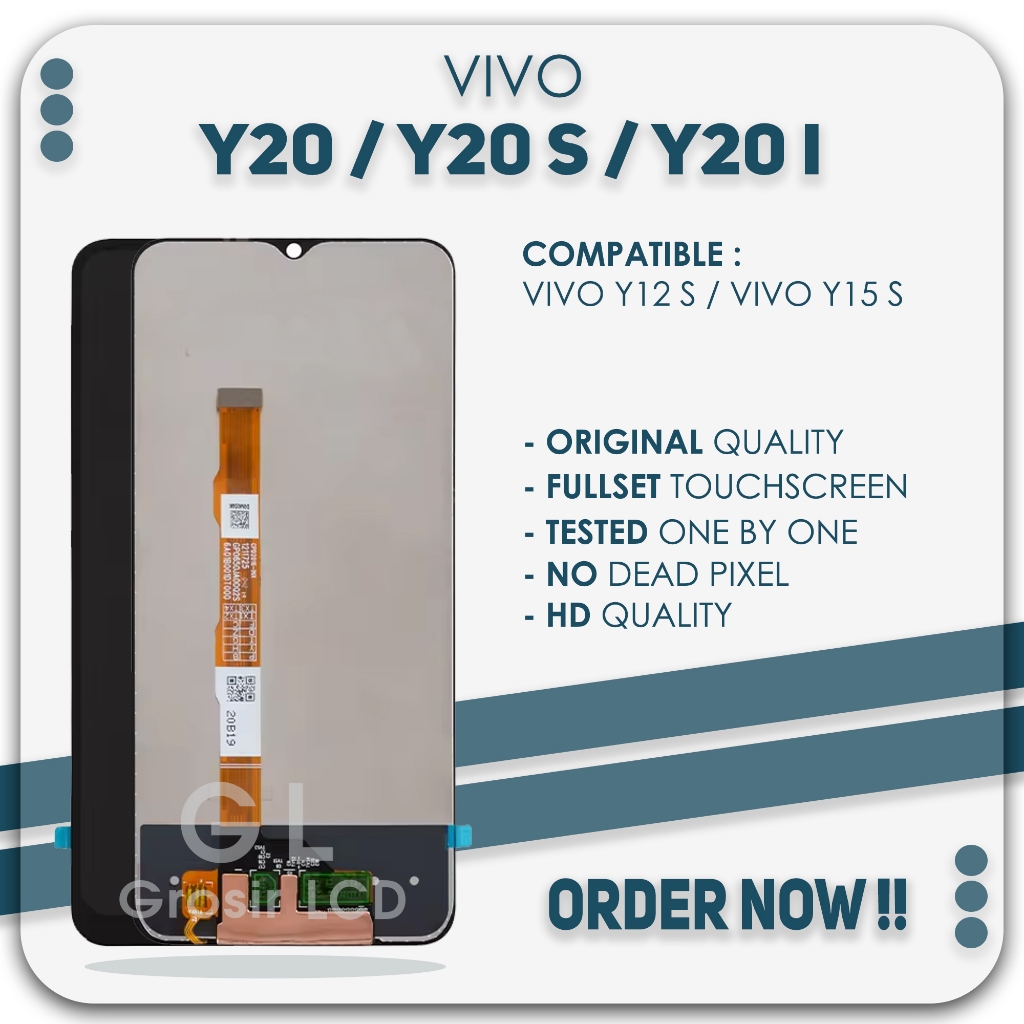 LCD Vivo Y20 / LCD Vivo Y20s / LCD Vivo Y20i / LCD Vivo Y12s / LCD Vivo Y15s - Fullset Touch Screen