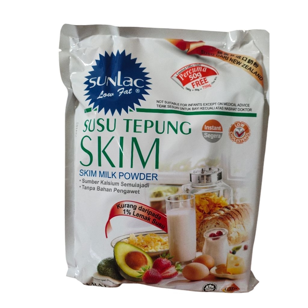 

susu Sunlac Tepung skim 750G