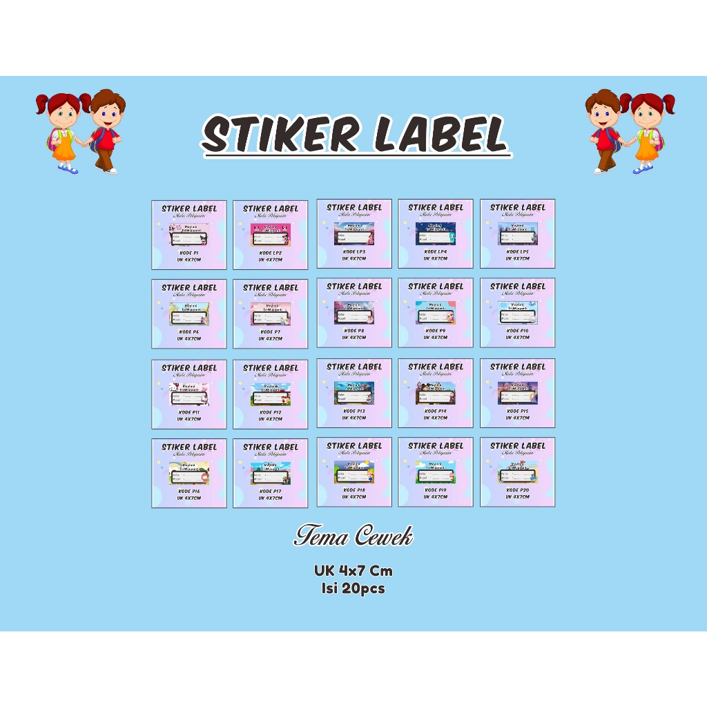 

Stiker Label Mata PLajaran