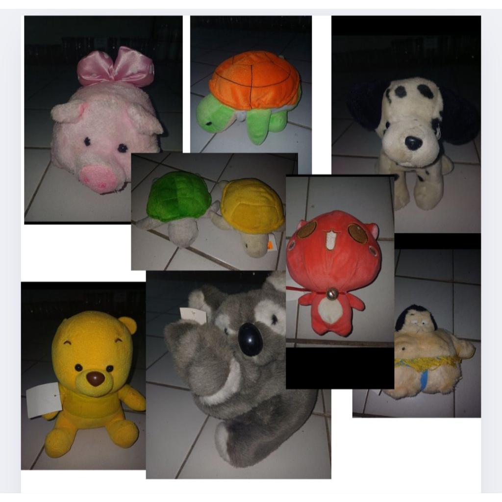 BONEKA KARAKTER ANAK LUCU BONEKA POOH AESTHETIC KOALA DOGGY KURAKURA WADAH TISU AESTHETIC BONEKA