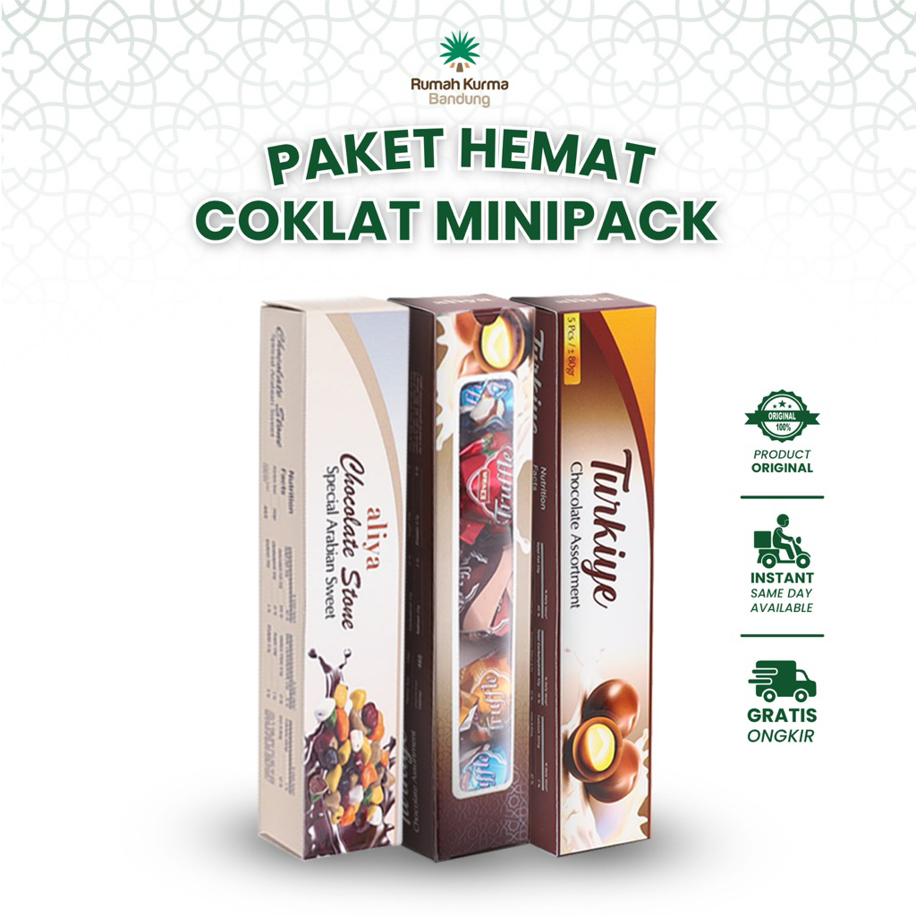 

Paket Coklat Minipack Bundling 12 Pcs Cokelat Arab Turki Kerikil Truffle Oleh Oleh Haji Umroh Aliya