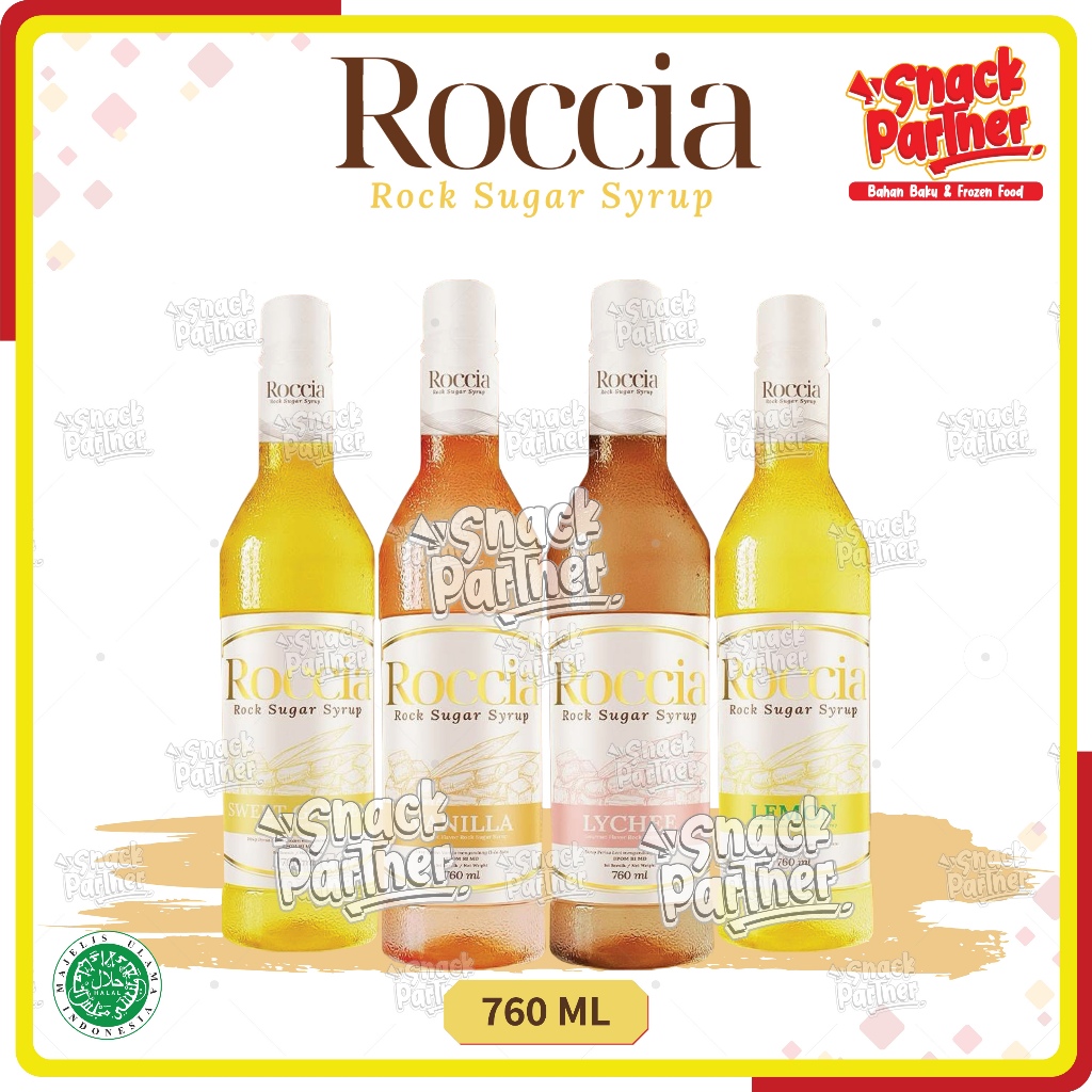 

ROCCIA 760 ML - Roch Sugar Syrup Sirup Premium Tiramisu Brown Mango Coconut