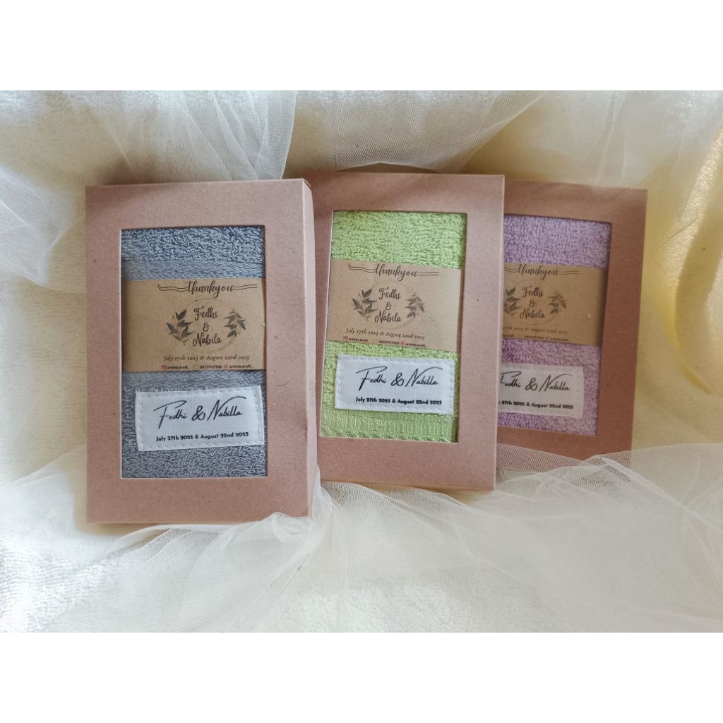 Souvenir handuk packaging Box