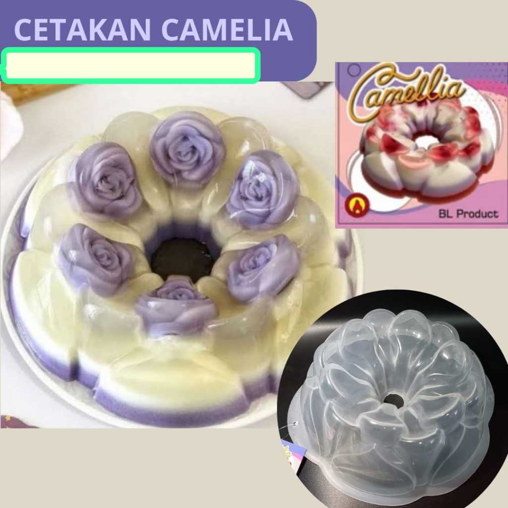 1 pcs Cetakan Puding Camelia 24 cm / Cetakan Puding Pudding Agar Ager Jelly Jelli Jeli Jely Plastik 