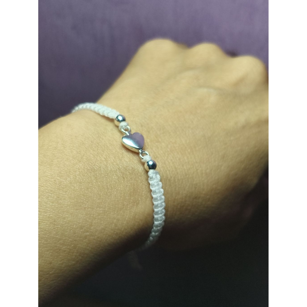 SAMKEST - GELANG TALI GIOK PUTIH, WHITE BRACELET, CHARM LOVE, BRACELET WHITE GIOK YARN, TALI GIOK PU