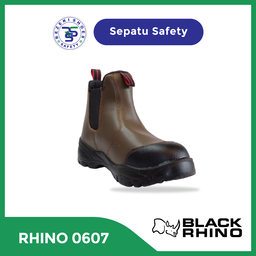 Sepatu Safety Black Rhino 0607 - Black Rhino 0607 - Sepatu Safety Ujung Besi
