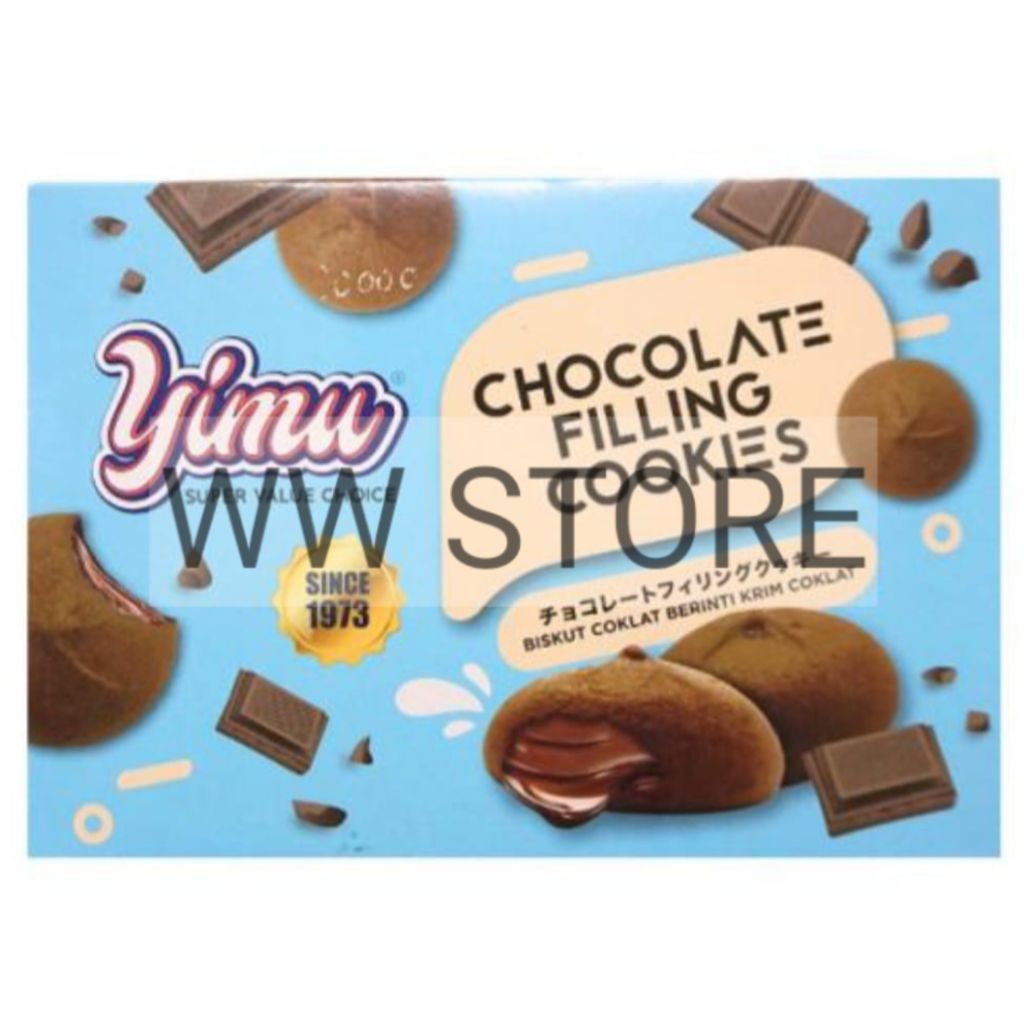 

Kukis isi krim coklat cokelat halal MUI BIG COUNTRY Yimu SUPER VALUE CHOICE Chocolate filling cookies 60g