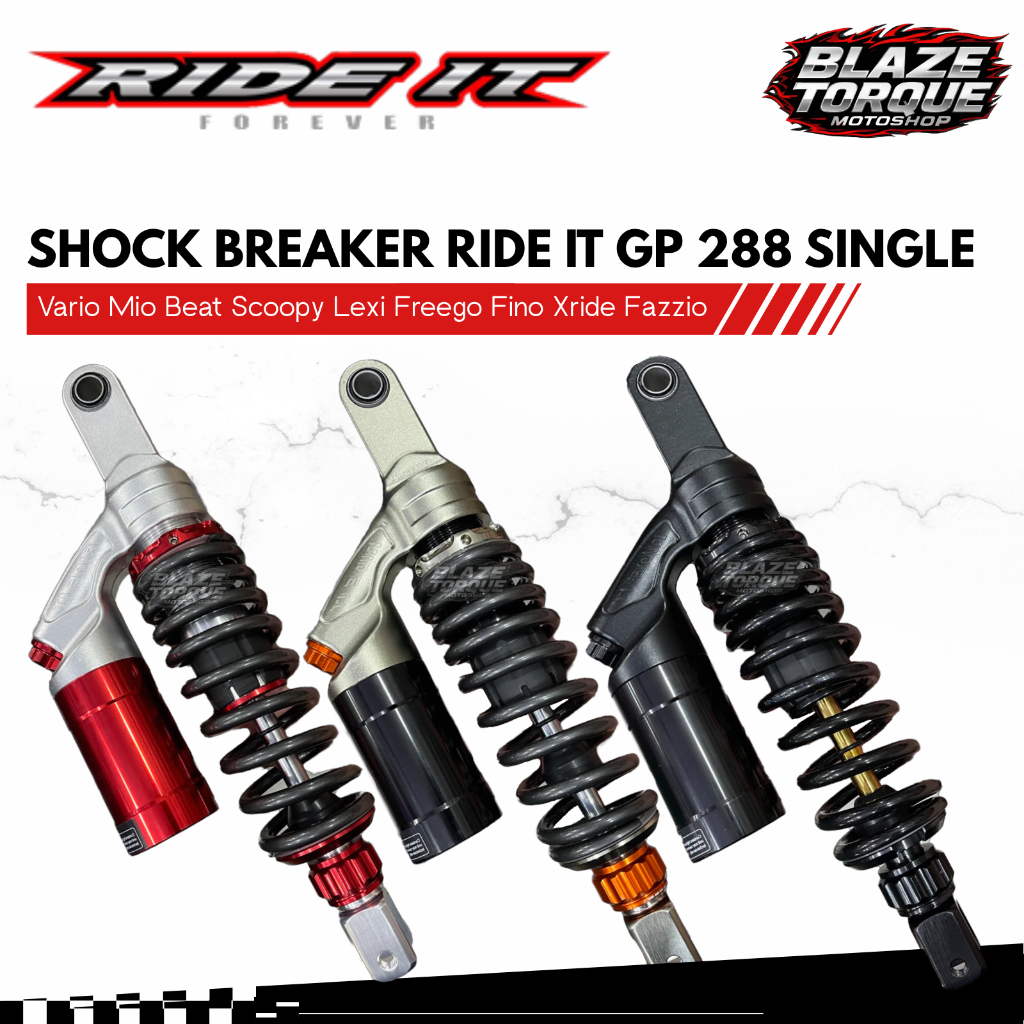 Shock Ride It GP 288 Double Click Rebound 310 330 mm Vario Scoopy Beat Mio Original
