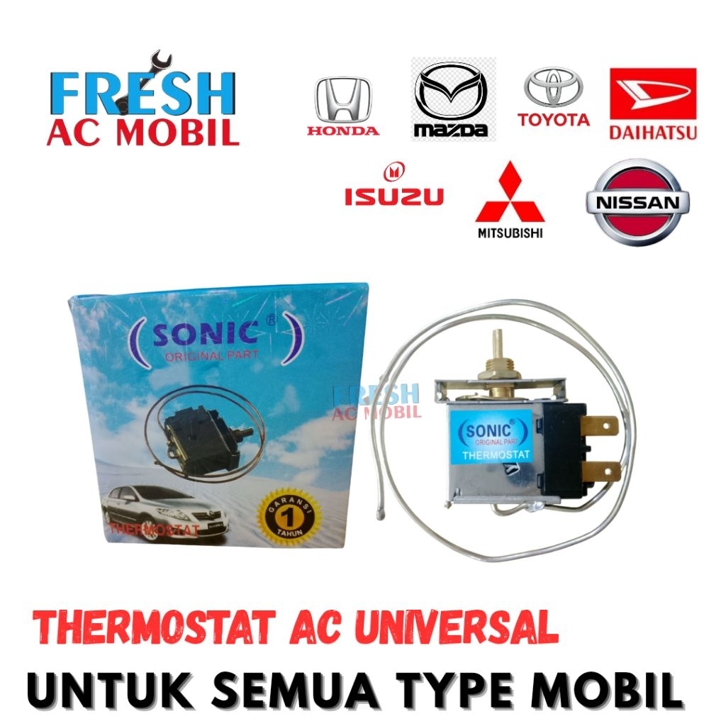 Thermostat AC Mobil Universal Thermistor Thermostat AC Putar