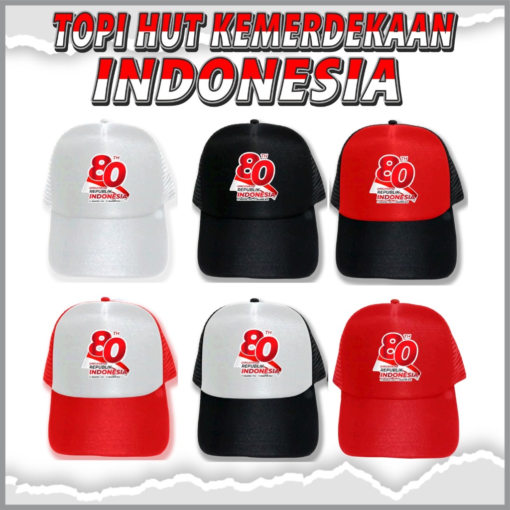 Hut Kemerdekaan Indonesia Topi Hut Kemerdekaan Indonesia / jala kwalitas distro / topi hut / topi ke