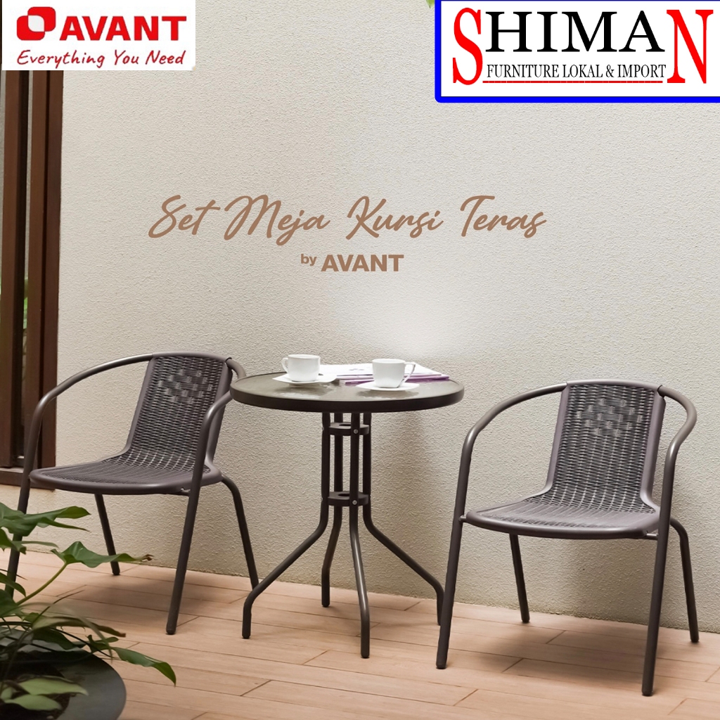 Meja Kursi Teras Set 2 Kursi + 1 Meja | Meja Kursi Teras Santai