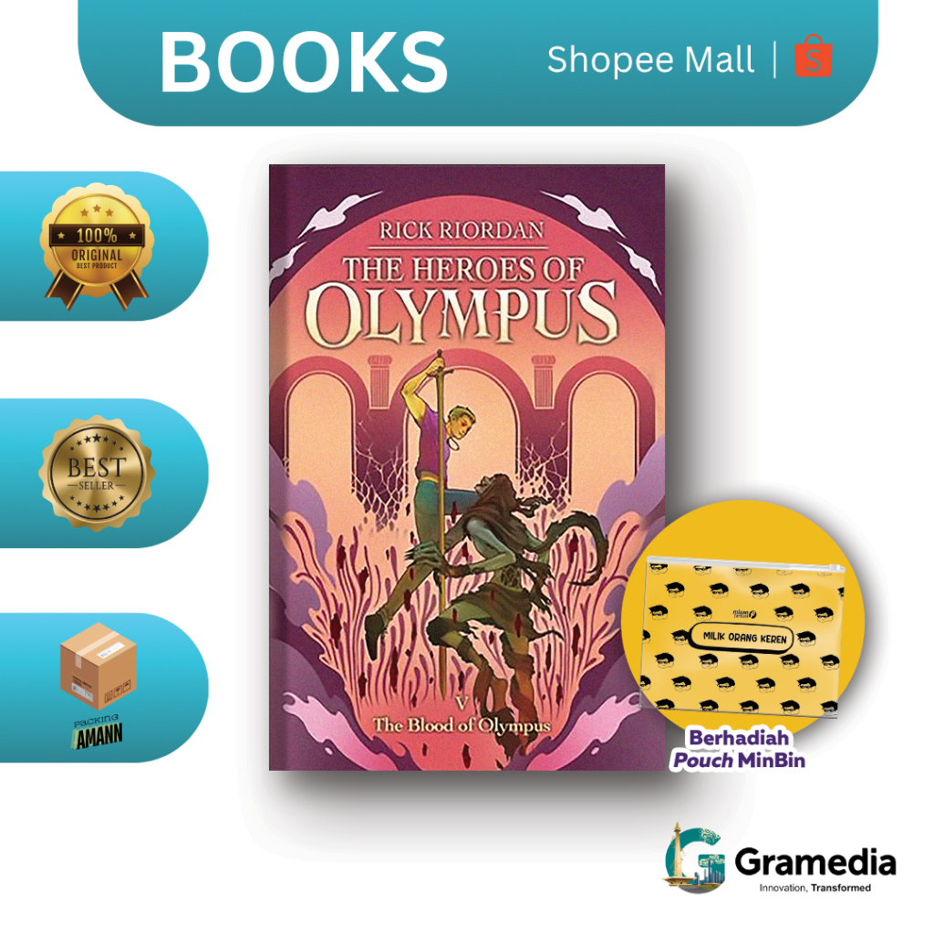 Gramedia MKG - Novel The Blood of Olympus-The Heroes #5 (Rick Riordan)