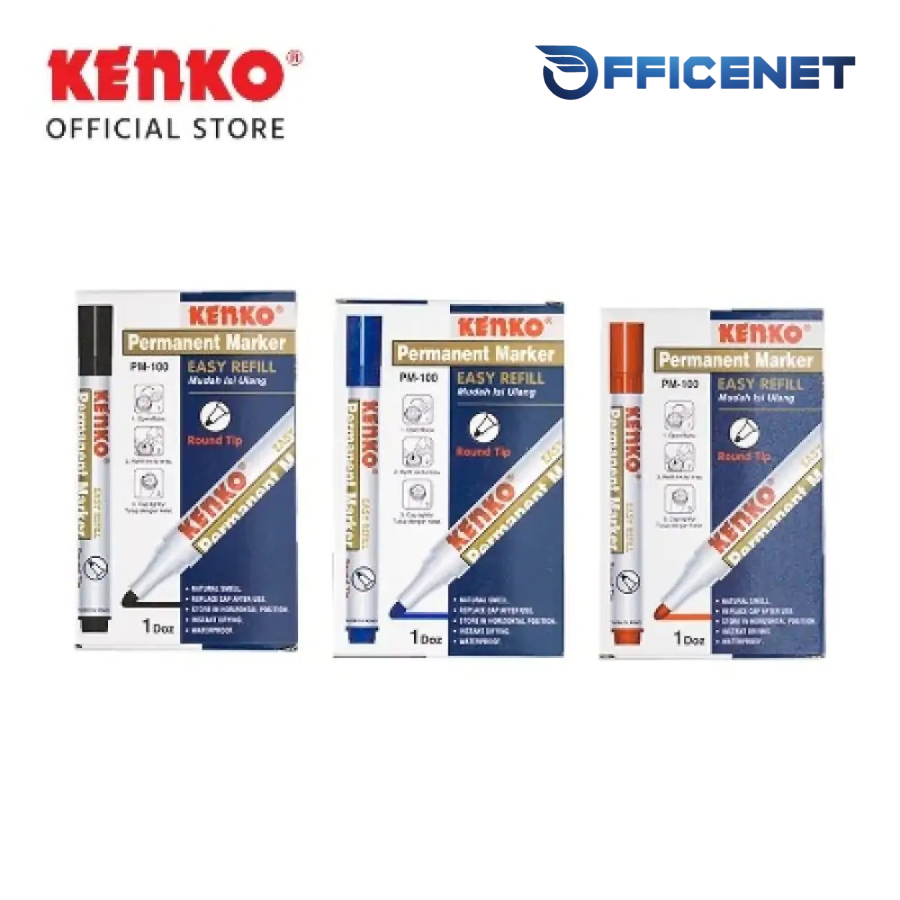 

12PCS KENKO SPIDOL PERMANENT MARKER PM 100