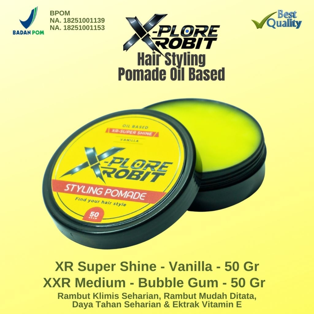 POMADE OIL BASES SUPER SHINE X-PLORE AROMA VANILLA STYLISH