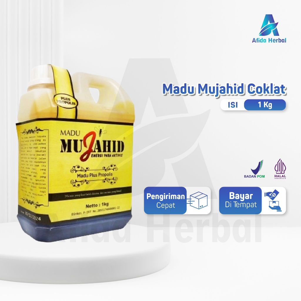 

Mujahid - Madu Plus Propolis Coklat isi 1 kg
