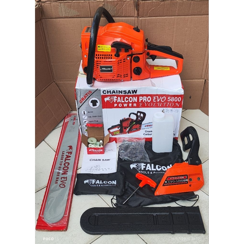 CHAINSAW  FALCON / SENSO FALCON PRO EVO 5800 BAR 22" (inchi) LASER