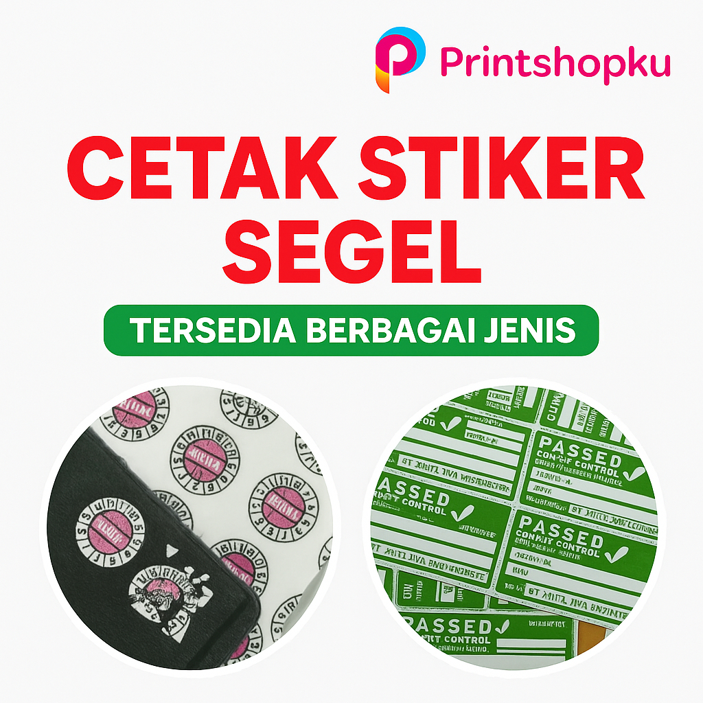 Cetak STIKER SEGEL ANTI-RUSAK | Bisa Custom Logo Nama • Cocok Segel Produk / Elektronik