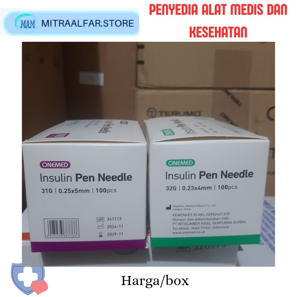 Pen Needle Onemed Jarum Insulin 31g 32g