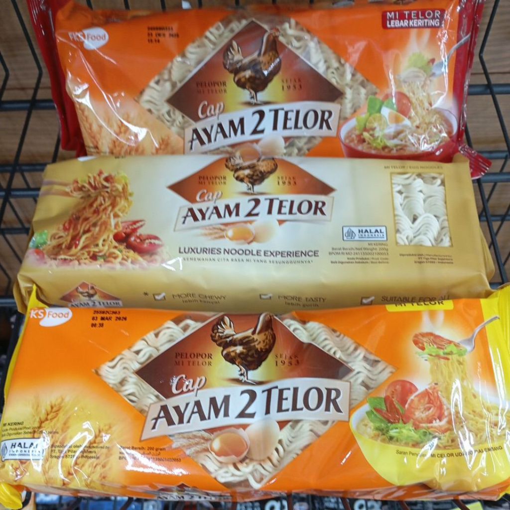 

Mie Ayam 2 Telor 200gr