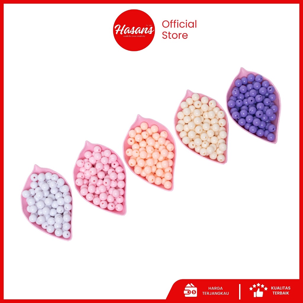 New Manik Susu Bulat / Mote Susu / Manik Susu / Manik Susu Pastel / Mote Bulat / Manik Bulat / Mote