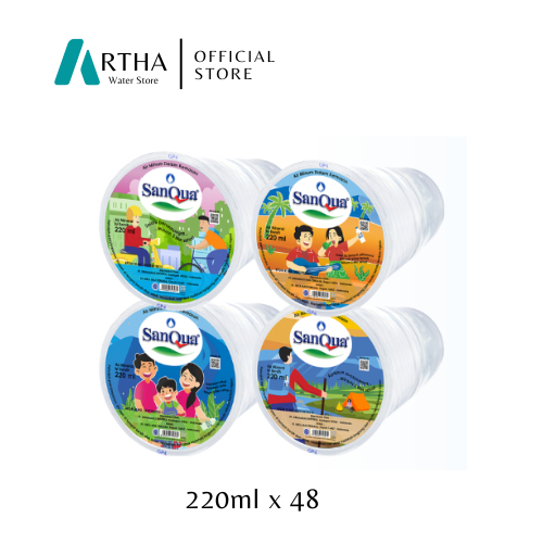 

SANQUA Air Mineral (220ml x 48 Gelas) SANQUA