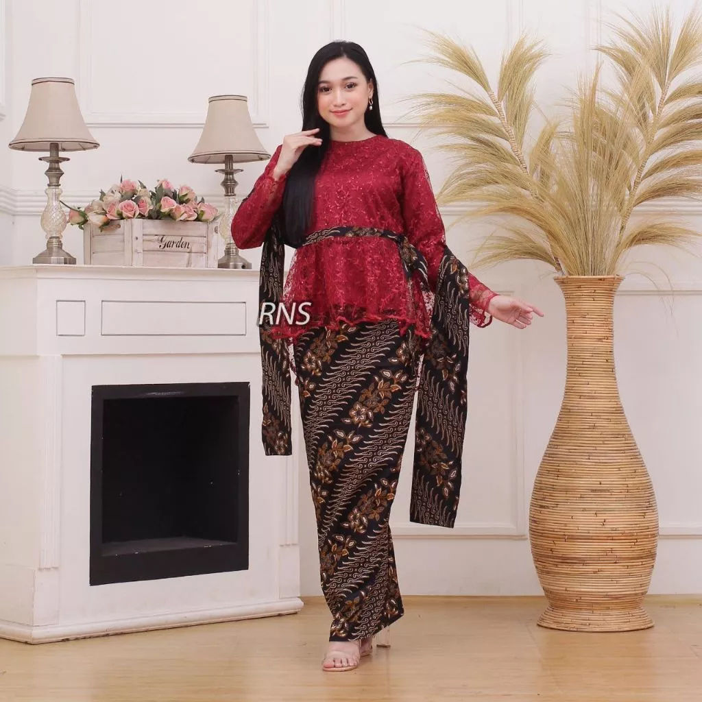 KEBAYAZAHRAA - Kebaya Couple Jawa 1 Sarimbit Keluarga Kekinian | Kebaya Couple Batik Soga Kekinian B