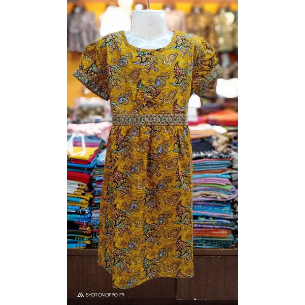 Bakul batik,Dres anak lengan pendek
