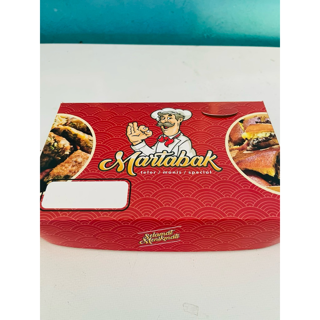 

Dus martabak / box martabak Uk 21x13,5x4 isi 100 pcs bahan ivory