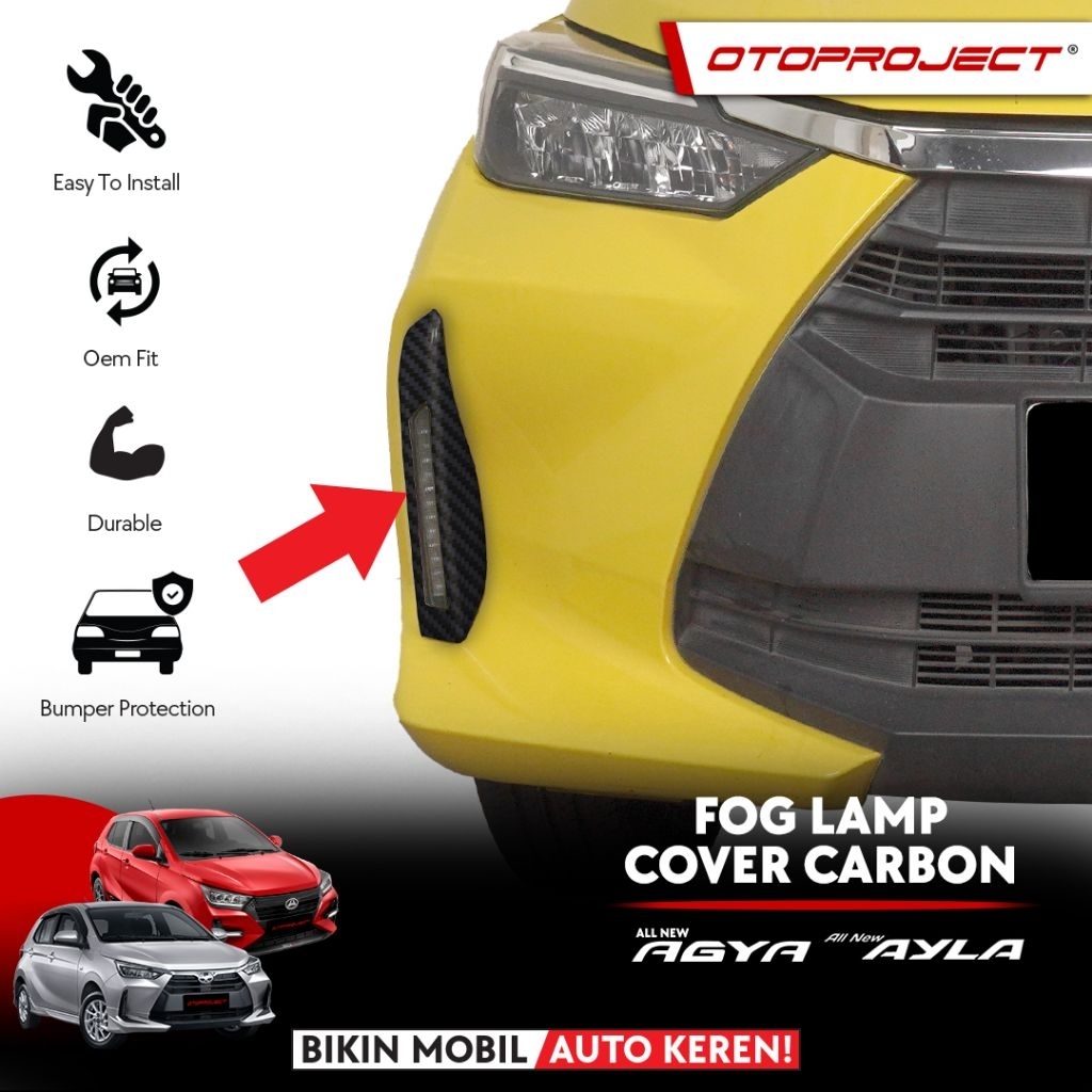 Agya Ayla 2022-2025 Foglamp Cover Carbon Otoproject