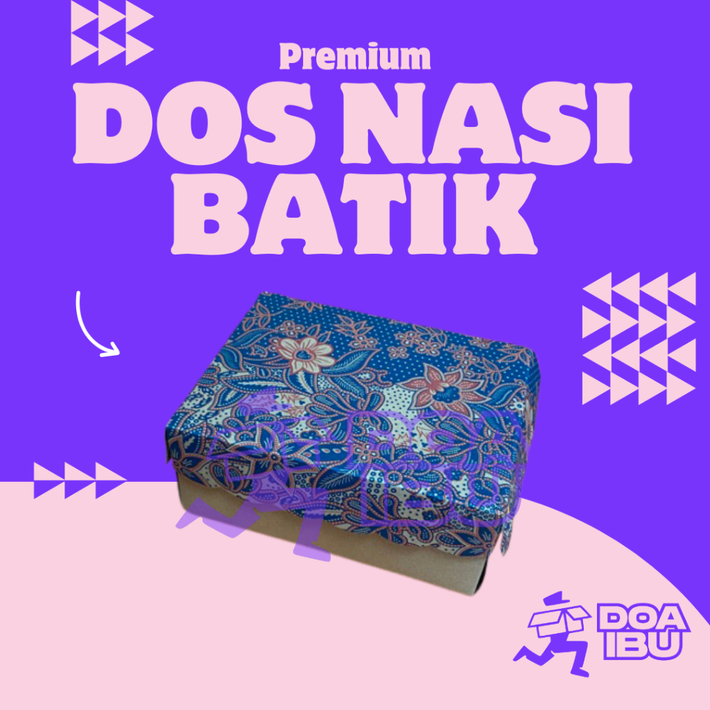 [100 lembar]  kotak nasi putih / kotak nasi coklat / kedus nasi batik coklat / [310 GSM] Kotak Dus K