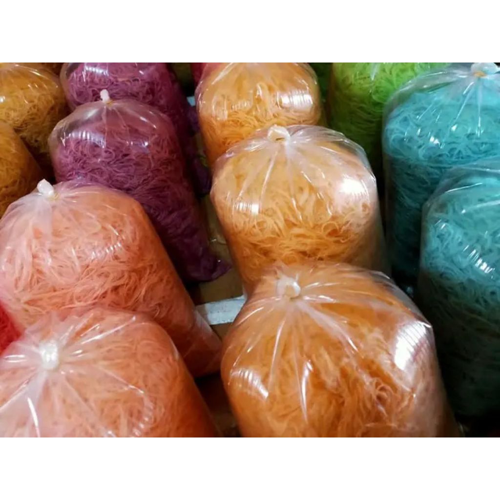 

Cemilan Manis Rambut Nenek Aneka Rasa buah buahan 750 Gram