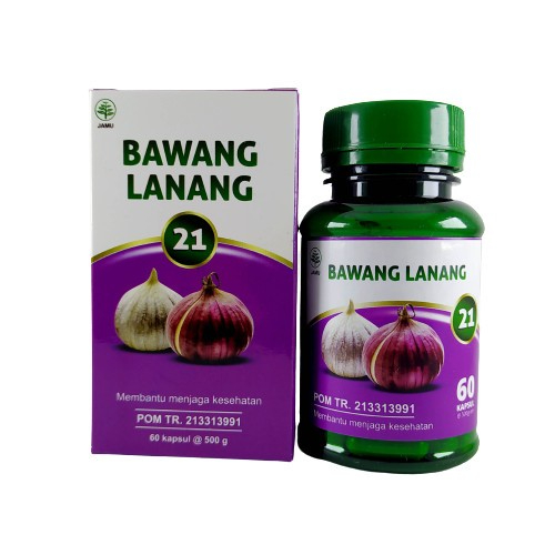 Kapsul Bawang Lanang 21 Original Ekstrak Bawang Putih Tunggal Herbal Hipertensi Kolesterol Dll / Kap