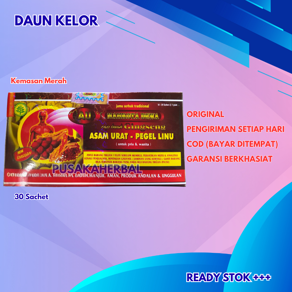 

Serbuk Mahkota Dewa Kemasan Merah 30 Sachet Original