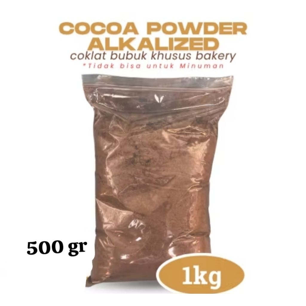 

Cokelat Bubuk 1kg Murni Tanpa Gula | Cocoa Powder Premium | Alkalized | Khusus Bakery & Cake