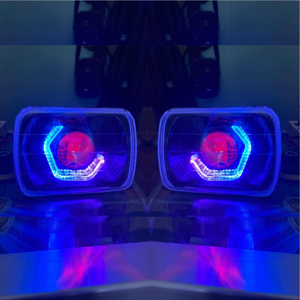HEADLAMP BILED L300 LAMPU DEPAN BILED L300 Full RGB Running Aes Turbo Experience