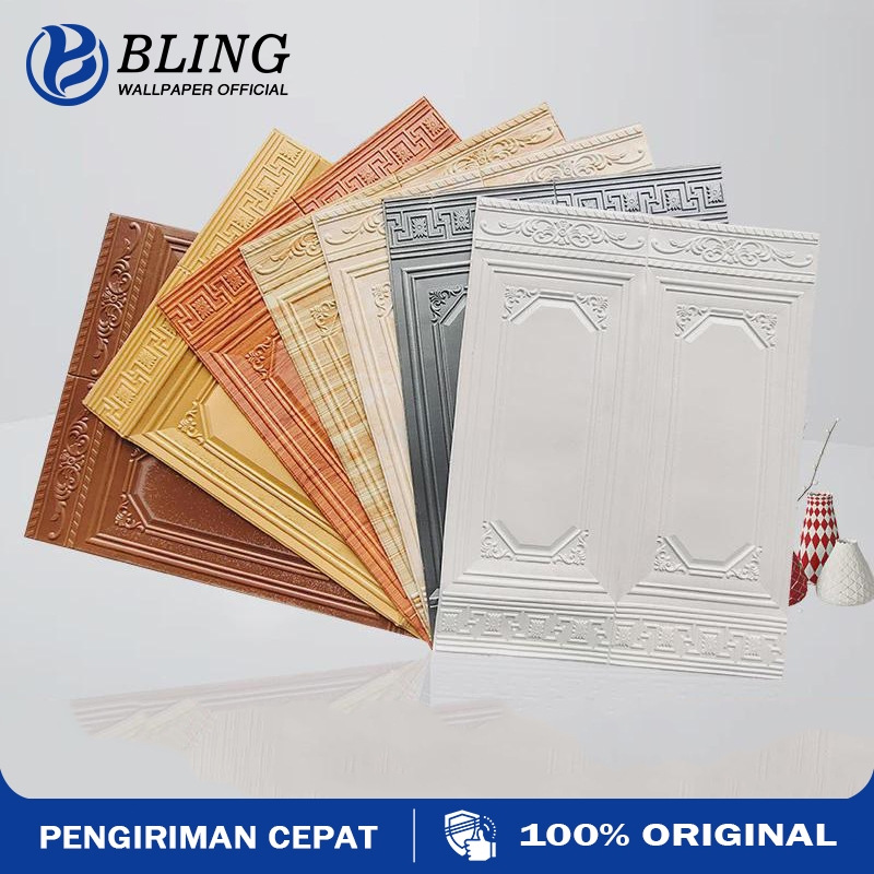 Wallpaper Dinding 3D Foam Motif PINTU BATIK 70x90 CM TEBAL 5MM / Wallpaper Dinding 3D