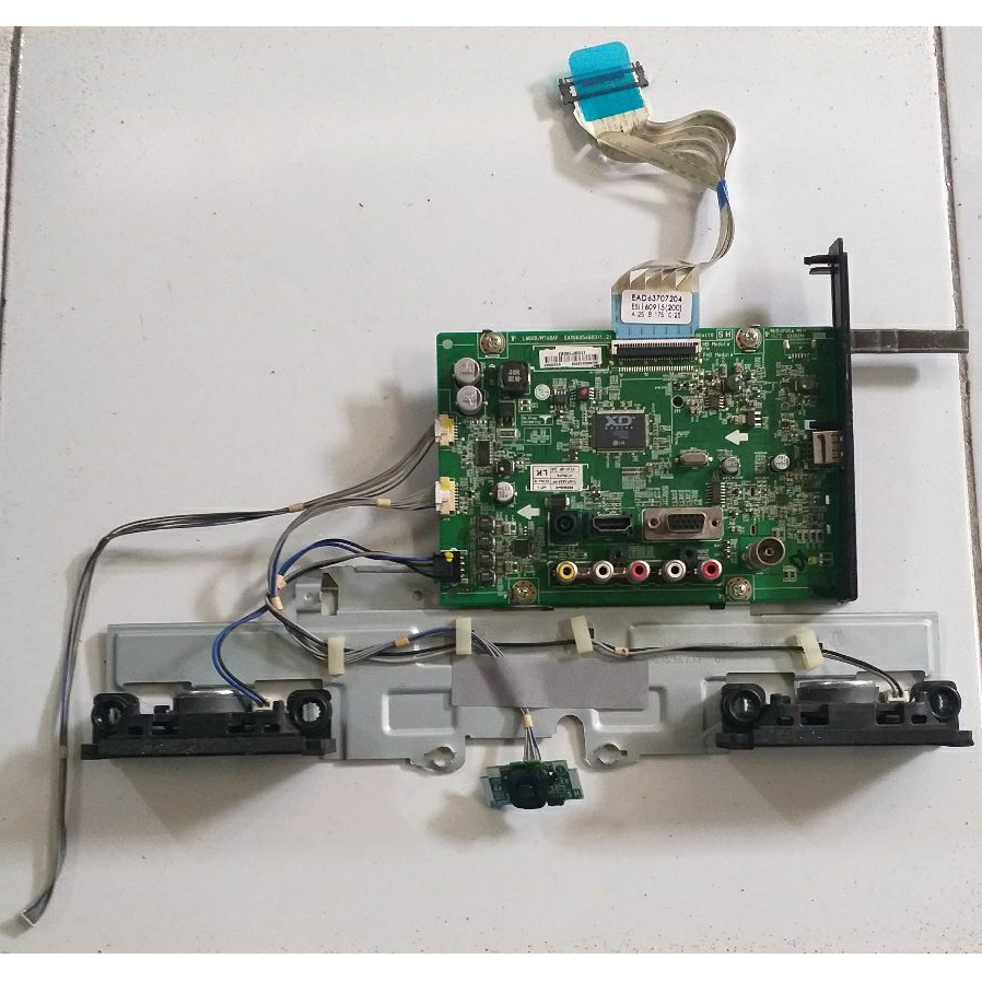 MAINBOARD LG MONITOR TV LED 24MT48AF - PT. ATIQLPD 19V - 1.6A mesin hidup terimakasih