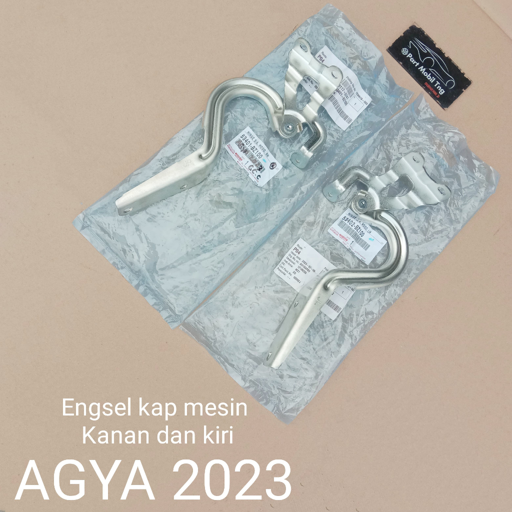 Engsel Kap Cup mesin Toyota Agya Ayla Facelift 2023-UP Kanan 53401-BZ100 / Kiri 53402-BZ100 Varian