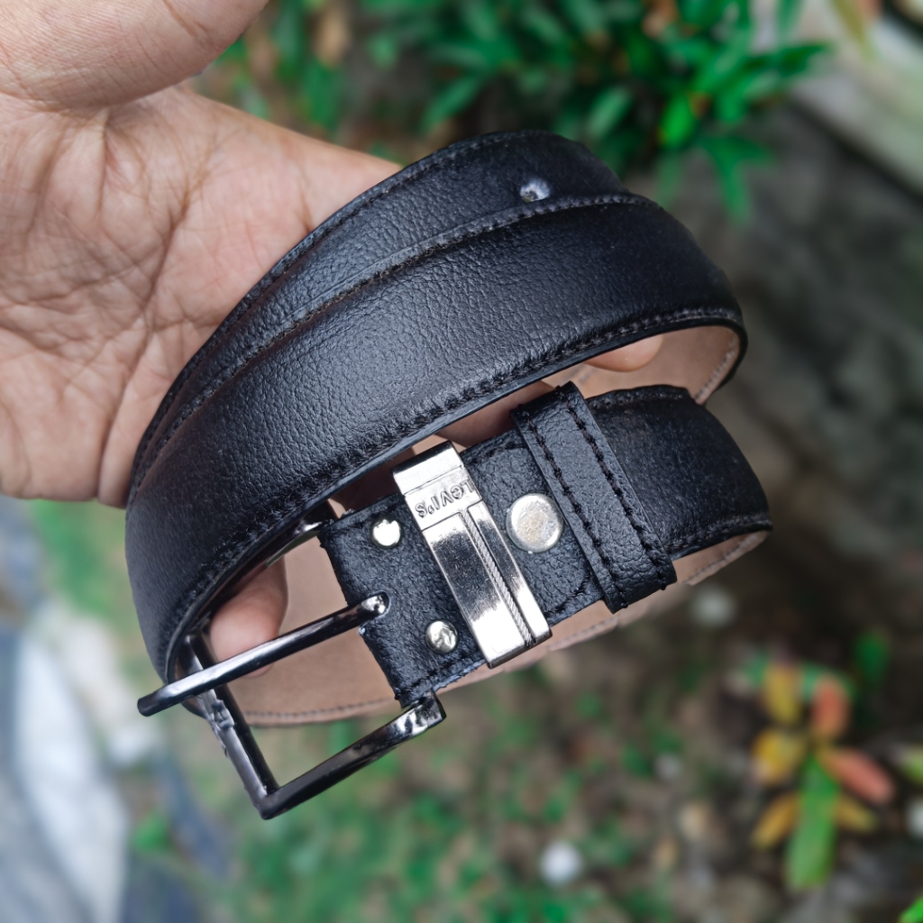 Sabuk Kulit Sapi Asli lebar 3,5cm | Sabuk Pria Wanita Kulit Kepala Jarum