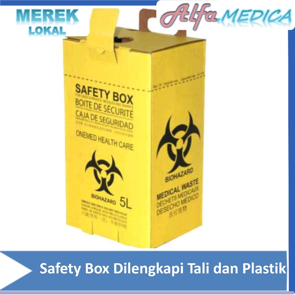 Safety box medis / Safety Box 8L 12,5L/ Dus Box limbah medis