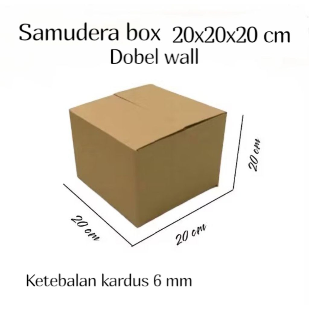 

kardus box uk 20x20x20 cm ( Dobel wall ) polos