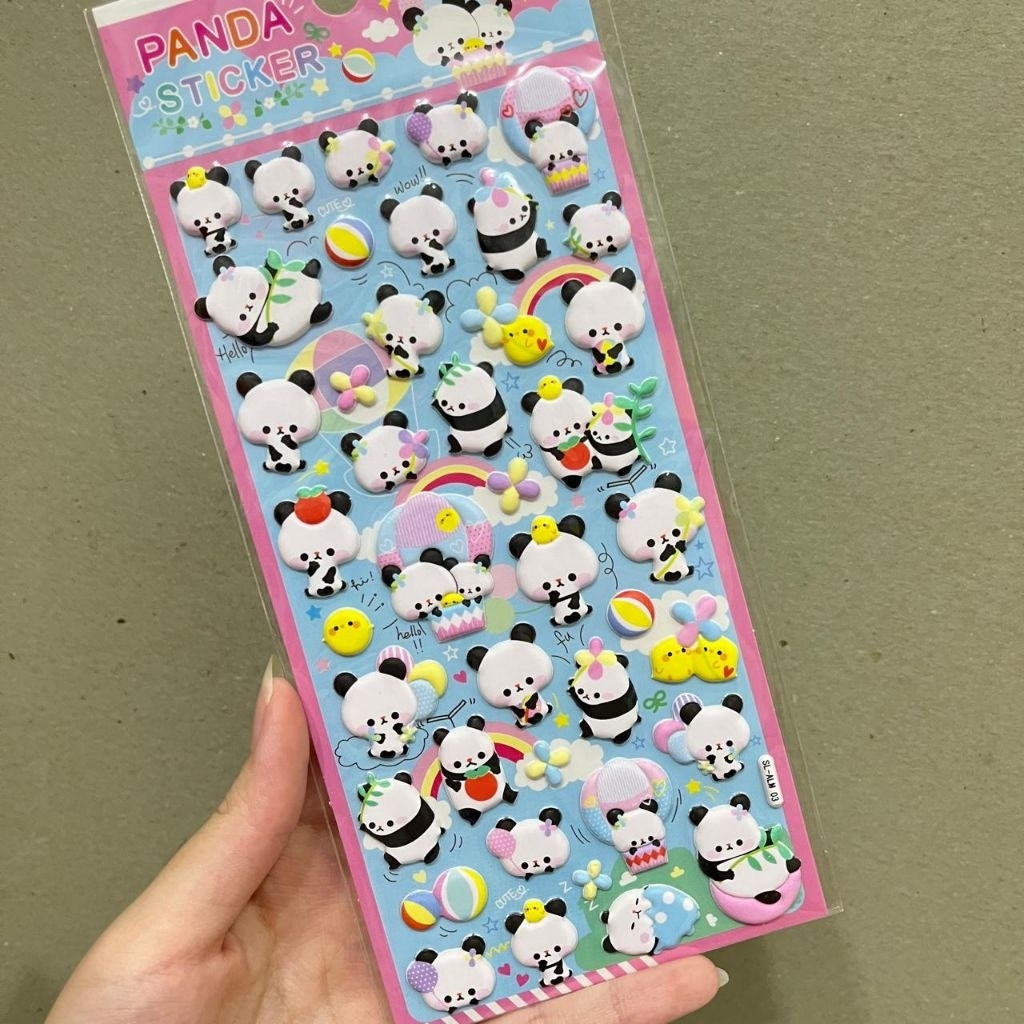 

Stiker Panda Timbul