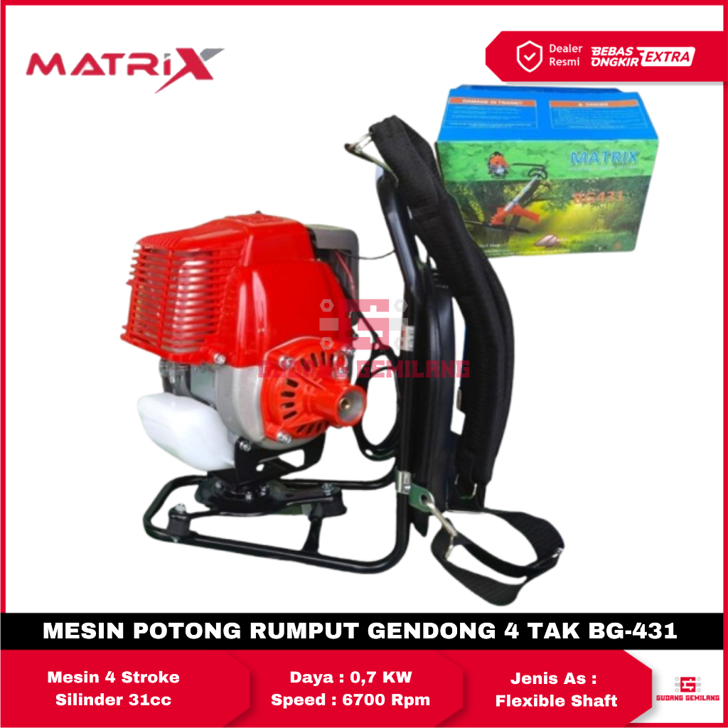 Potong Rumput 4 Tak BG 431 Brush Cutter BG-431 2 TAK 431 MATRIX