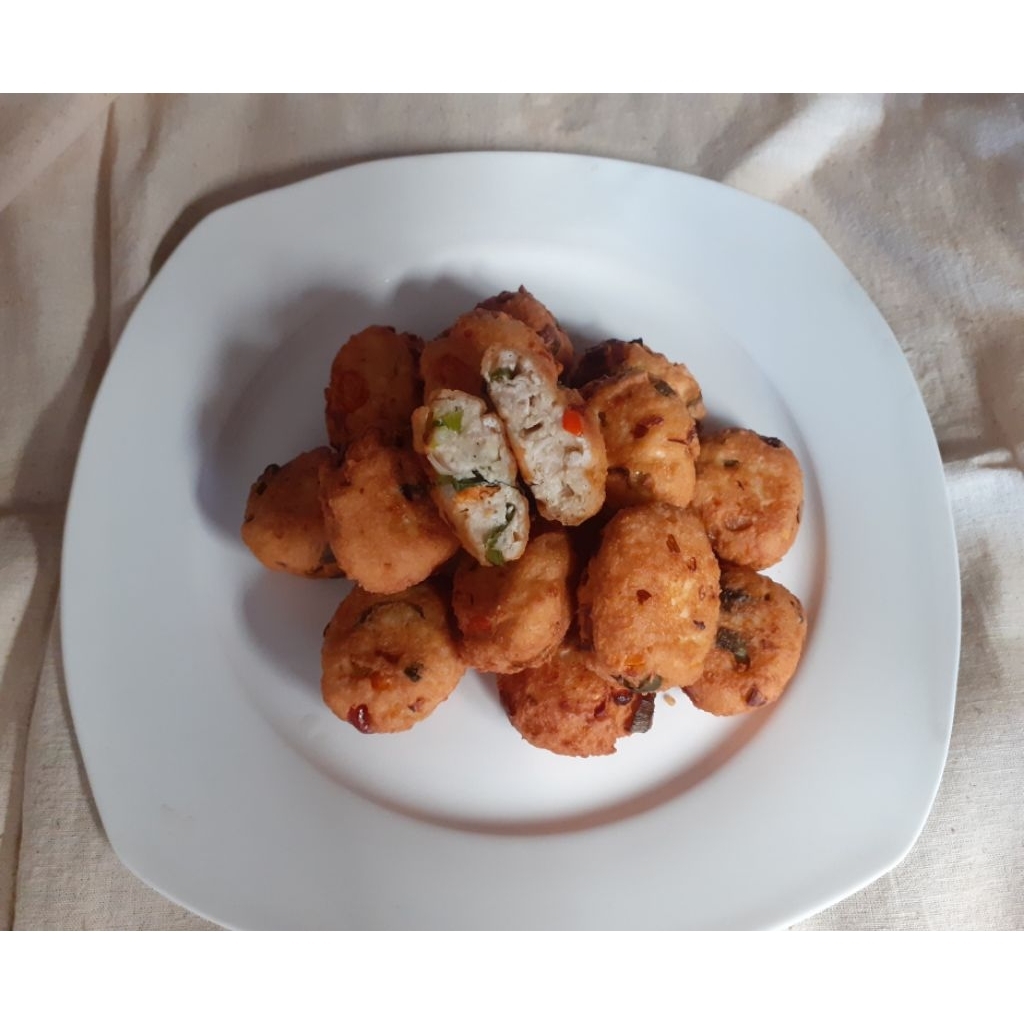 

Bola bola Tahu Sayur Pedas utk snack cemilan lauk