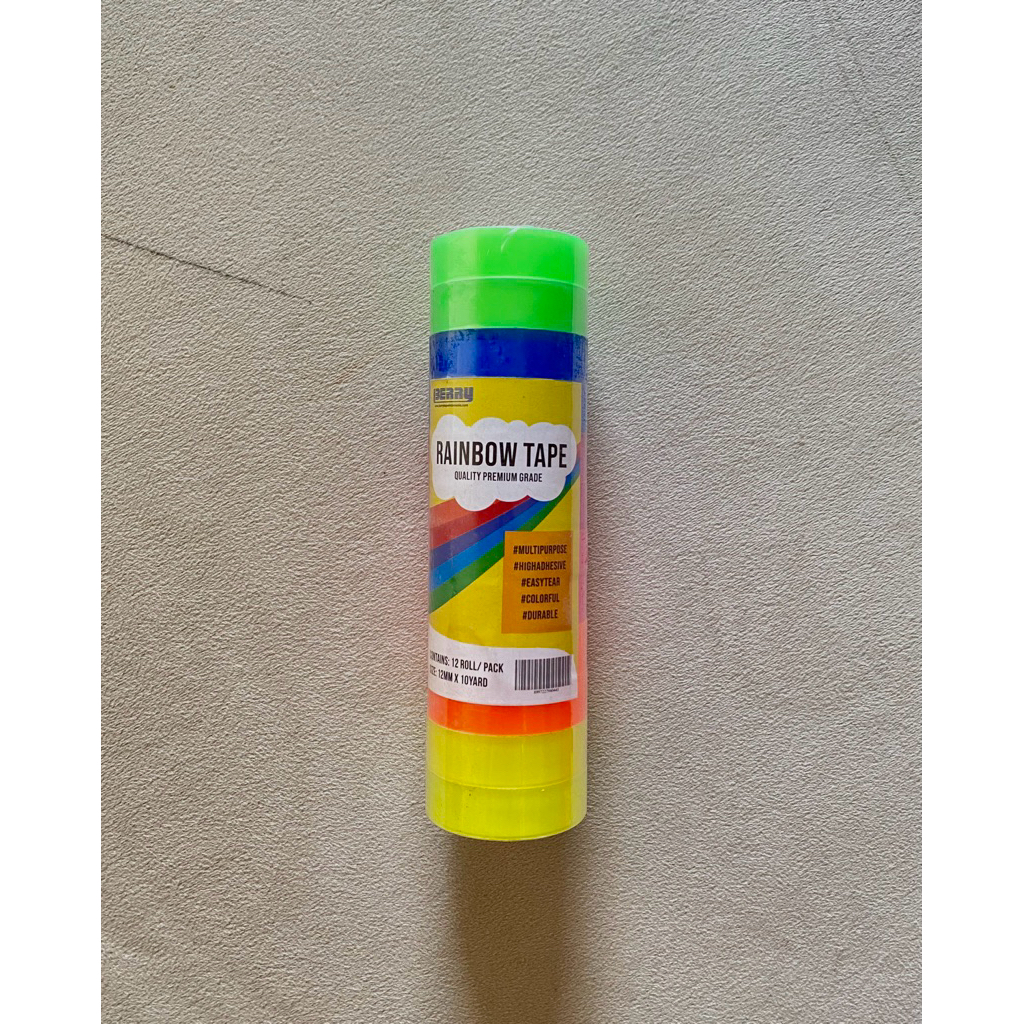 

(PACK=12PCS) ISOLASI BERRY RAINBOW KECIL 12MM X 9M (MIN. ORDER 6 PACK)