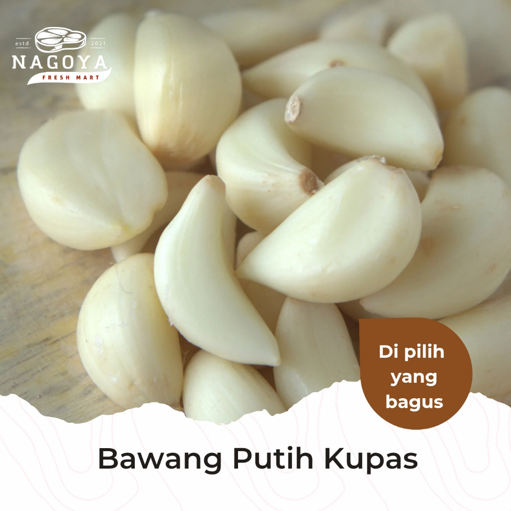 

Bawang Putih Kupas Segar | Bersih | Siap Pakai