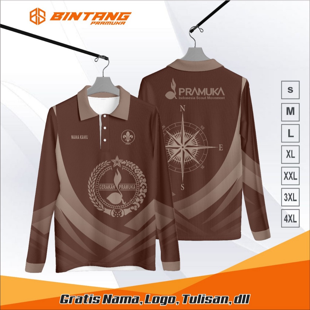 Jersey Pramuka printing kaos pramuka baju pramuka PDL Pembina (bisa satuan)