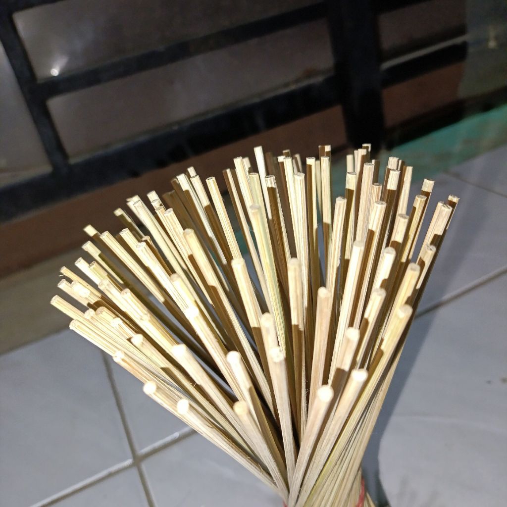 (Ukuran 16-30 CM) Tusuk Bambu Tumpul