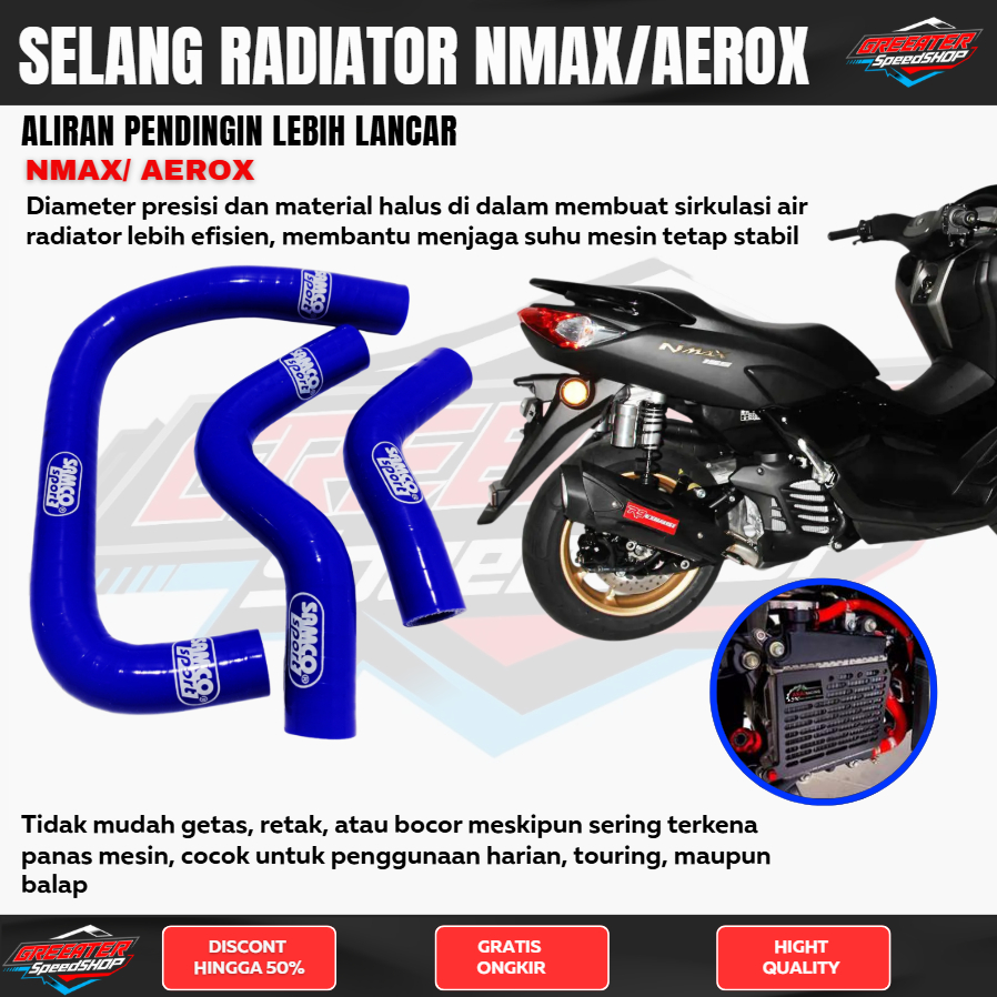 Selang Radiator Nmax Pcx Lexi Nmax New Selang Samco Radiator Samco Sport